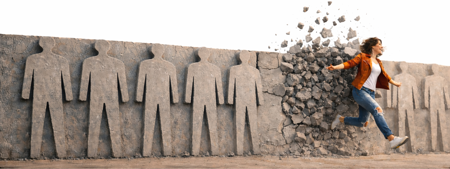 We're not designed to fit the mold